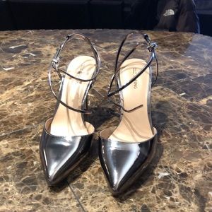 D’Orsay Strappy Pointy Toe Stiletto Heel Sandals.